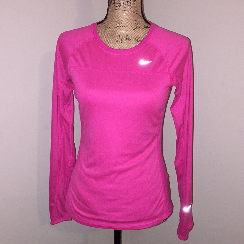 Pink Nike athlete shirt